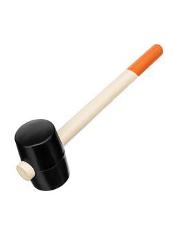 Киянка резиновая, 450 г, черная резина, деревянная рукоятка Sparta