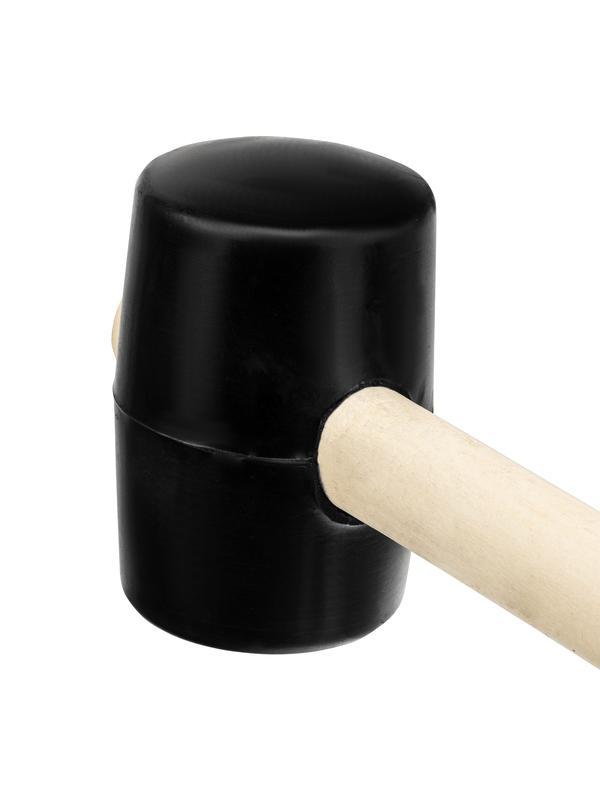 Киянка резиновая, 450 г, черная резина, деревянная рукоятка Sparta