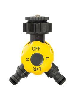 Разветвитель двухканальный с внутренней резьбой 3/4-1, с переключателем Palisad Luxe