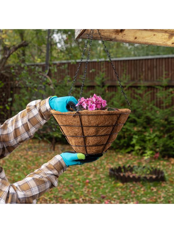 Кашпо подвесное с вкладышем из коковиты, конус D 35 см Palisad