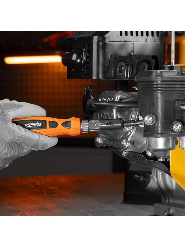 Отвертка реверсивная с шарниром, биты, торцевые головки, 18 шт, Sparta