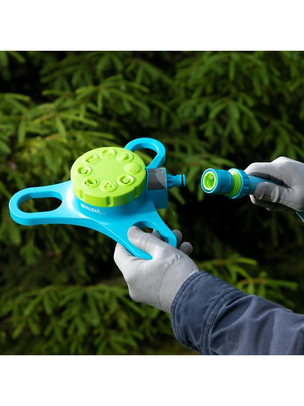 Соединитель пластмассовый, быстросъемный для шланга 3/4, однокомпонентный Palisad Luxe