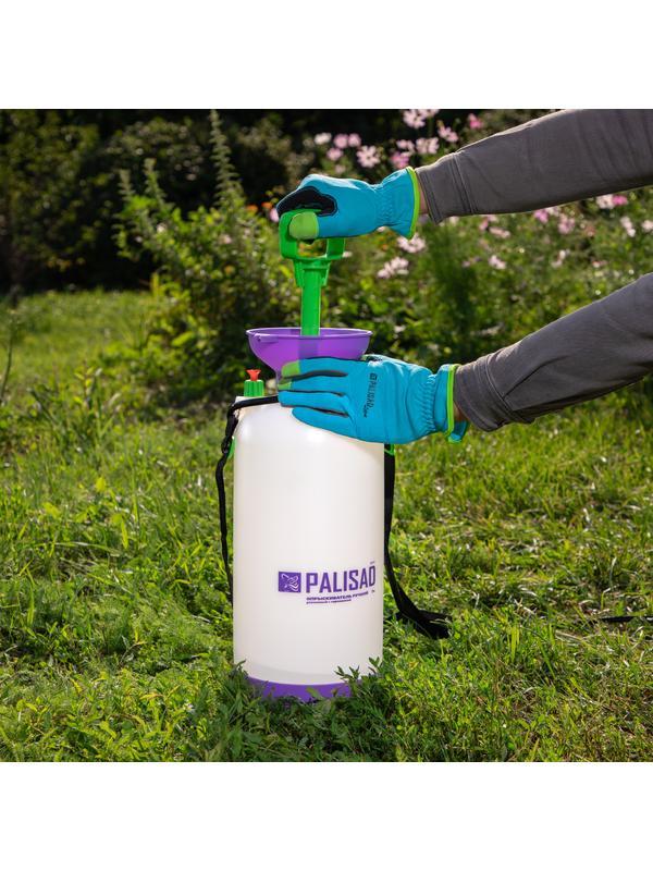 Опрыскиватель ручной усиленный с горловиной 7 л, с насосом, шлангом и разбрызгивателем Palisad