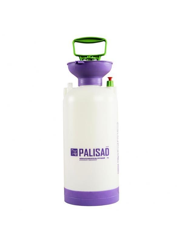 Опрыскиватель ручной усиленный с горловиной 7 л, с насосом, шлангом и разбрызгивателем Palisad