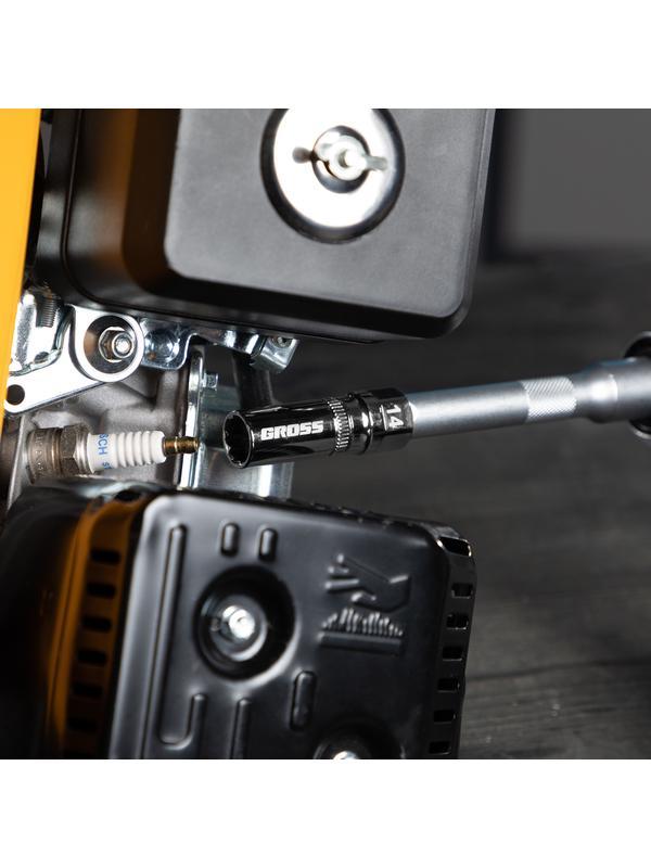 Головка торцевая свечная, магнитная, двенадцатигранная, 14 мм, под квадрат 1/2 Gross