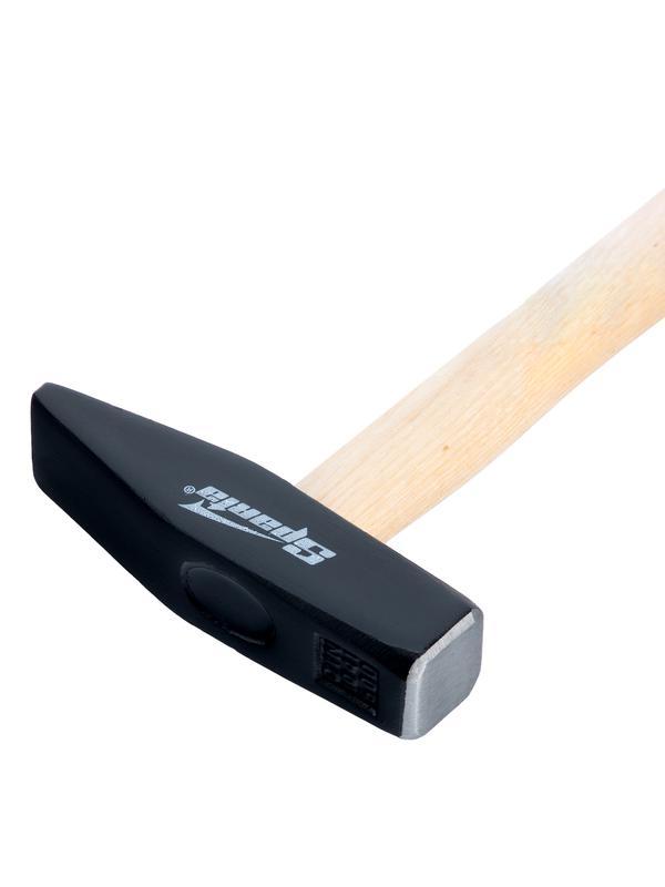 Молоток слесарный, 600 г, квадратный боек, деревянная рукоятка Sparta