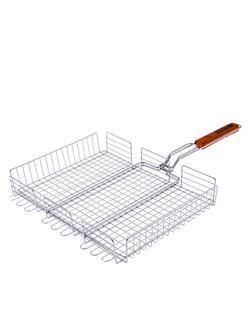 Решетка гриль 315 х 410 х 70 мм, объемная, хромированная Camping Palisad