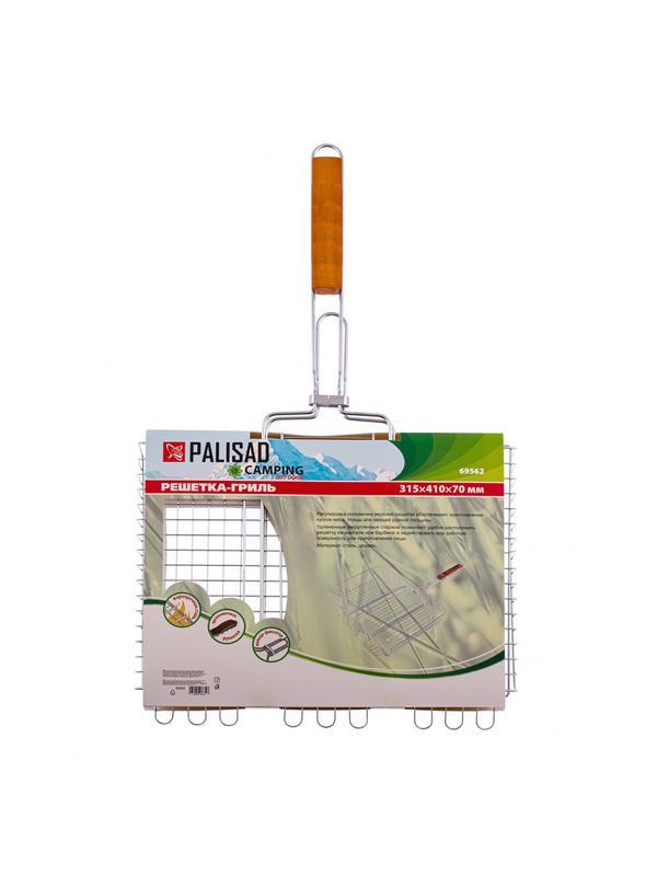 Решетка гриль 315 х 410 х 70 мм, объемная, хромированная Camping Palisad