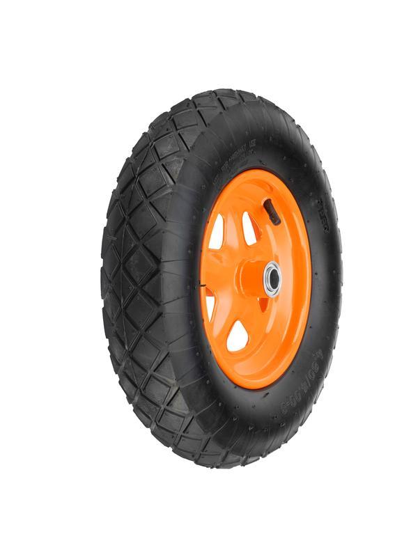 Колесо пневматическое «Звезда» 4.80/4.00-8 D380 мм, внутренний диаметр подшипника 20 мм, длина оси 90 мм Palisad