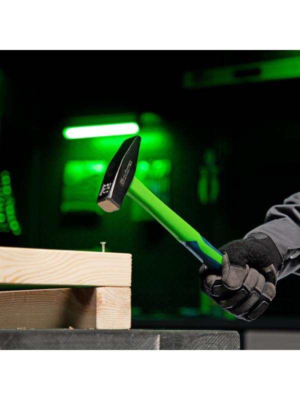 Молоток слесарный, 400 г, фибергласовая обрезиненная рукоятка Сибртех