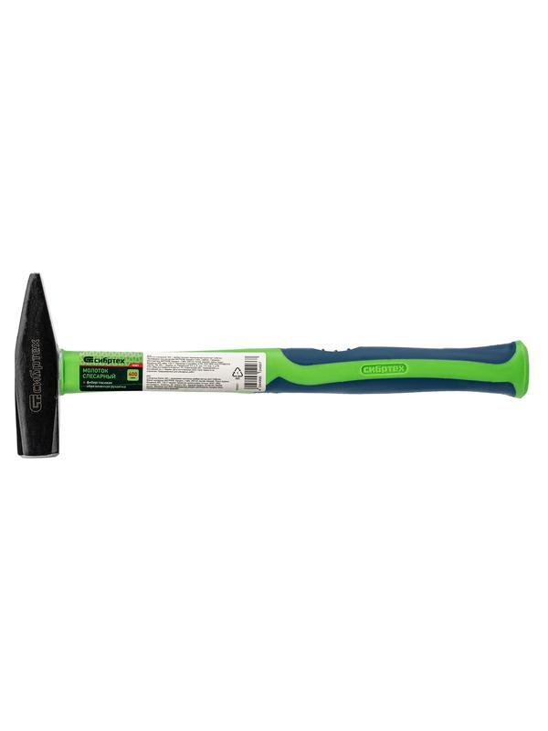 Молоток слесарный, 400 г, фибергласовая обрезиненная рукоятка Сибртех