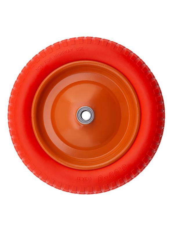 Колесо полиуретановое 3.00-8, длина оси 90 мм, подшипник 20 мм Palisad