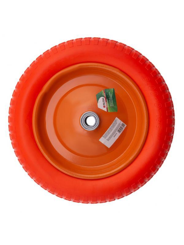 Колесо полиуретановое 3.00-8, длина оси 90 мм, подшипник 20 мм Palisad