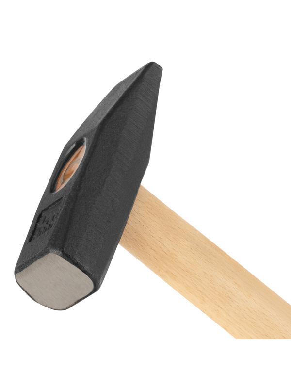 Молоток слесарный 800 г, квадратный боек, деревянная рукоятка Сибртех