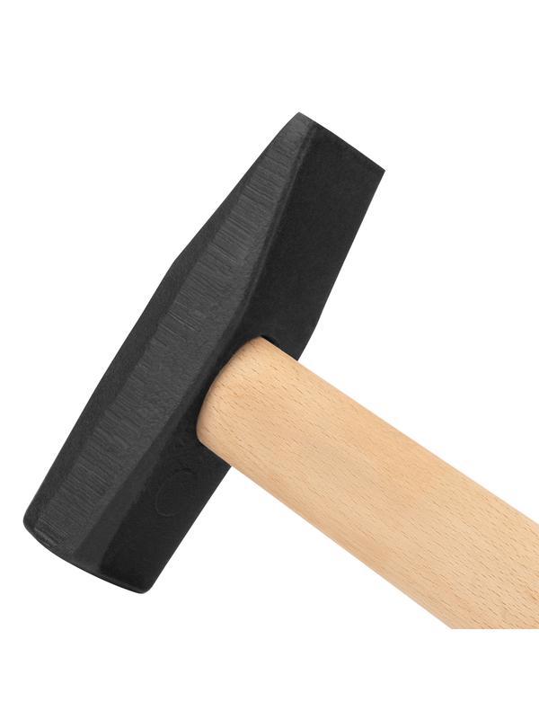 Молоток слесарный 800 г, квадратный боек, деревянная рукоятка Сибртех