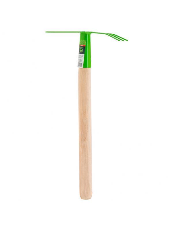 Мотыжка комбинированная, 75 х 380 мм, стальная, деревянная рукоятка, Агроном, Россия, Сибртех