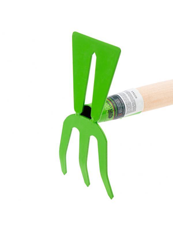 Мотыжка комбинированная, 75 х 380 мм, стальная, деревянная рукоятка, Агроном, Россия, Сибртех