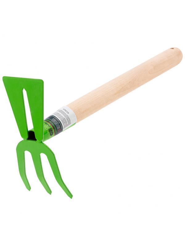 Мотыжка комбинированная, 75 х 380 мм, стальная, деревянная рукоятка, Агроном, Россия, Сибртех