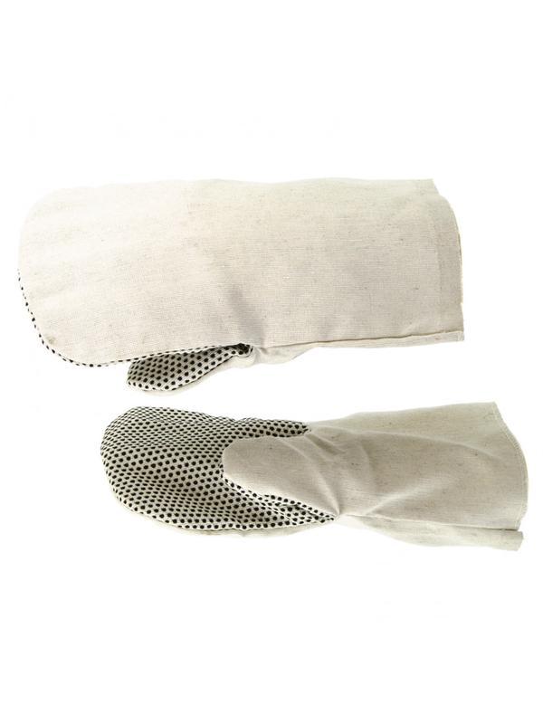 Рукавицы х/б с наладонником из ПВХ, 1 размер Россия Сибртех