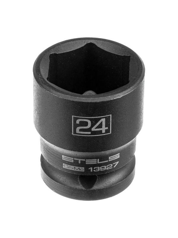 Набор шестигранных ударных торцевых головок, 1/2, 10-24 мм, 10 шт, Stels