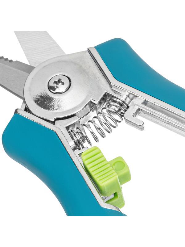 Секатор цветочный, 150 мм, металлические обрезиненные рукоятки, Luxe, Palisad