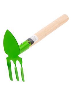 Мотыжка комбинированная, 60 х 380 мм, стальная, деревянная рукоятка, Агроном, Россия, Сибртех