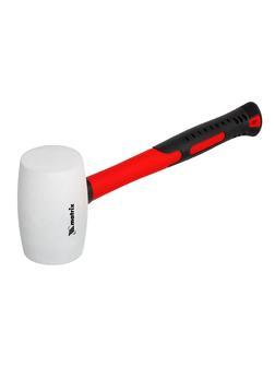 Киянка резиновая, 450 г, белая резина, фибергласовая рукоятка Matrix