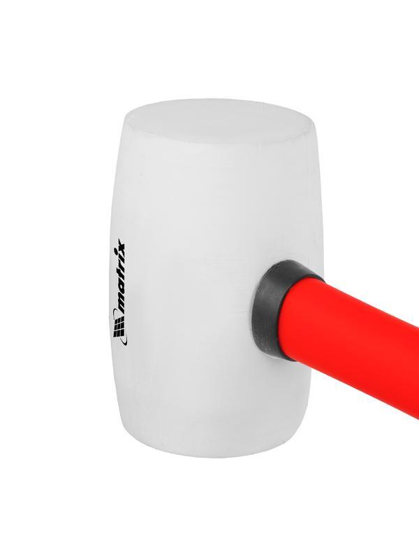 Киянка резиновая, 450 г, белая резина, фибергласовая рукоятка Matrix