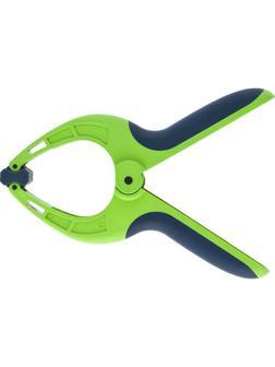 Струбцина клещеобразная 3-3/16, пластиковый корпус, двухкомпонентные рукоятки, усиленная пружина, 82 мм Сибртех