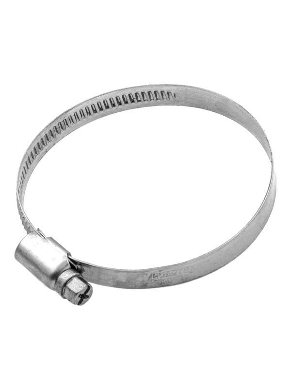 Хомуты нержавеющая сталь, Стандартное болтовое крепление 50-70 мм, 50 штук в упаковке, ширина 9 мм Сибртех