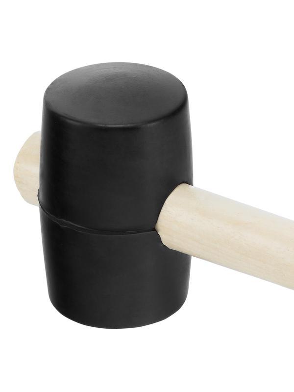 Киянка резиновая, 340 г, черная резина, деревянная рукоятка Sparta