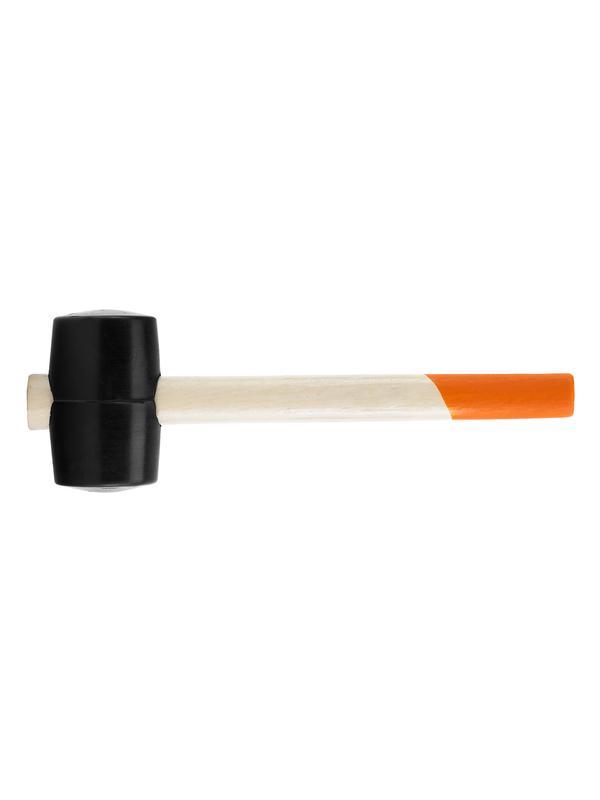 Киянка резиновая, 340 г, черная резина, деревянная рукоятка Sparta