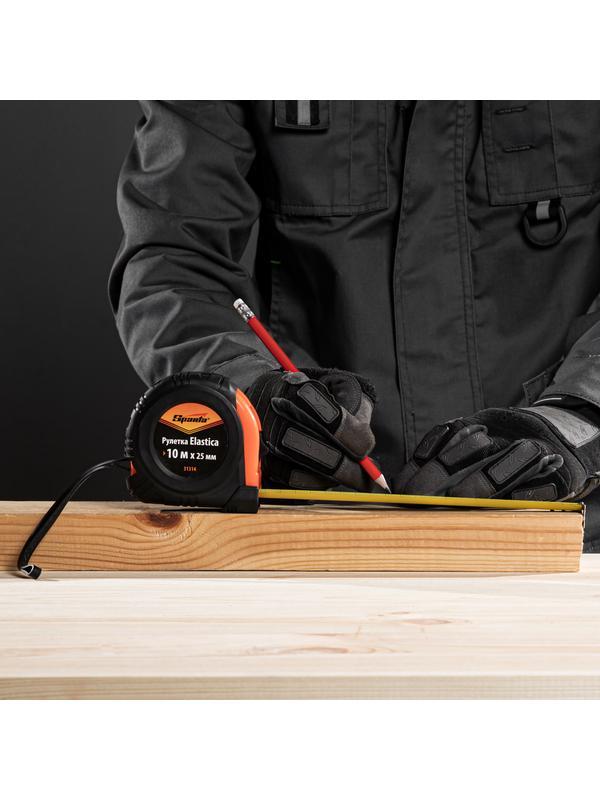 Рулетка Sparta Elastica 31314, обрезиненный корпус / 10 м х 25 мм.