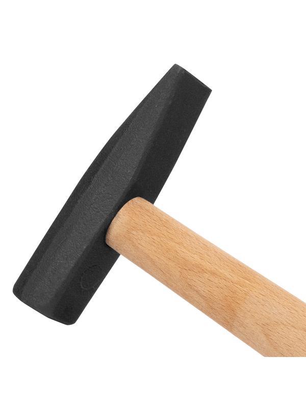 Молоток слесарный 200 г, квадратный боек, деревянная рукоятка Сибртех