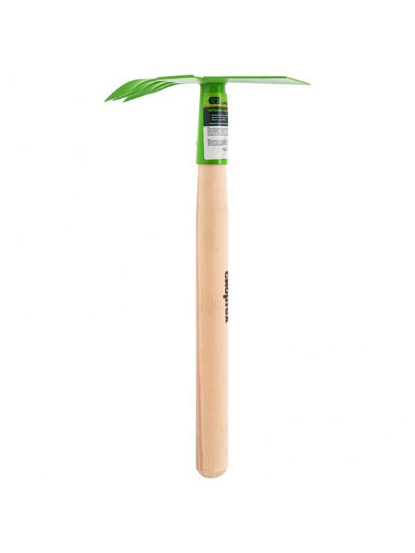 Мотыжка комбинированная, 80 х 380 мм, стальная, деревянная рукоятка, Агроном, Россия, Сибртех