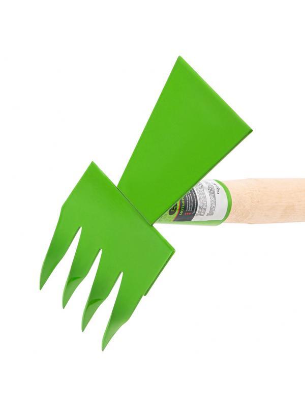 Мотыжка комбинированная, 80 х 380 мм, стальная, деревянная рукоятка, Агроном, Россия, Сибртех