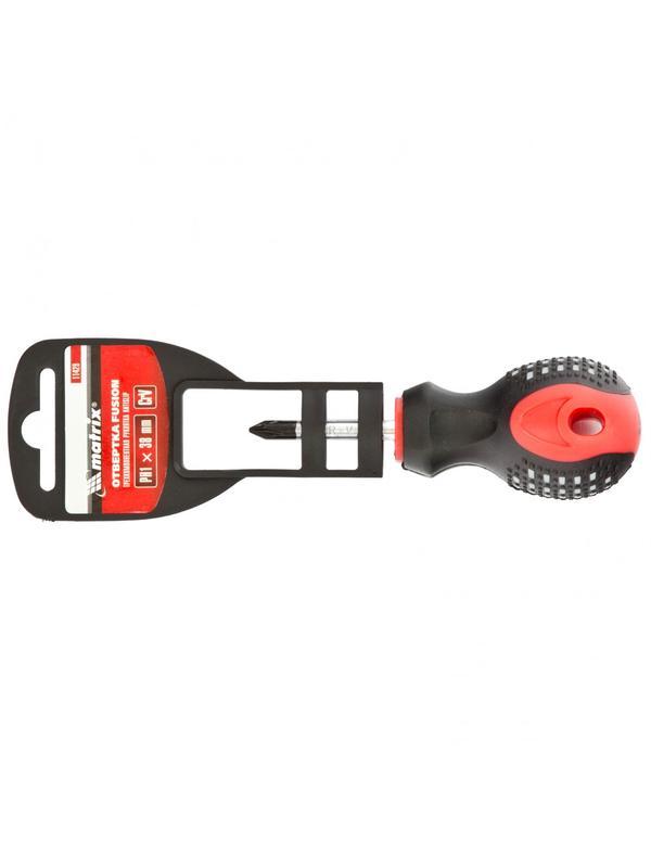 Отвертка Fusion, PH1 х 38 мм, CrV, трехкомпонентная рукоятка 