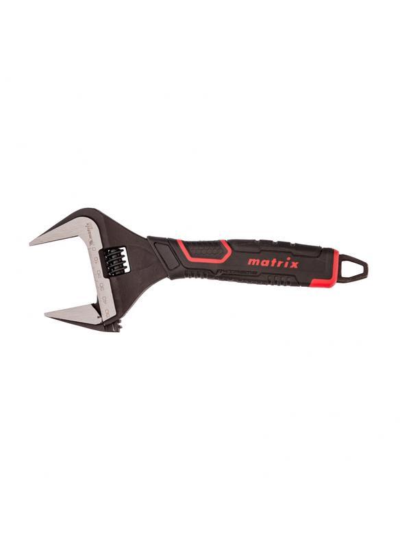 Ключ разводной, тонкие губки, фосфатированный, двухкомпонентная рукоятка, 250 мм, PRO Matrix