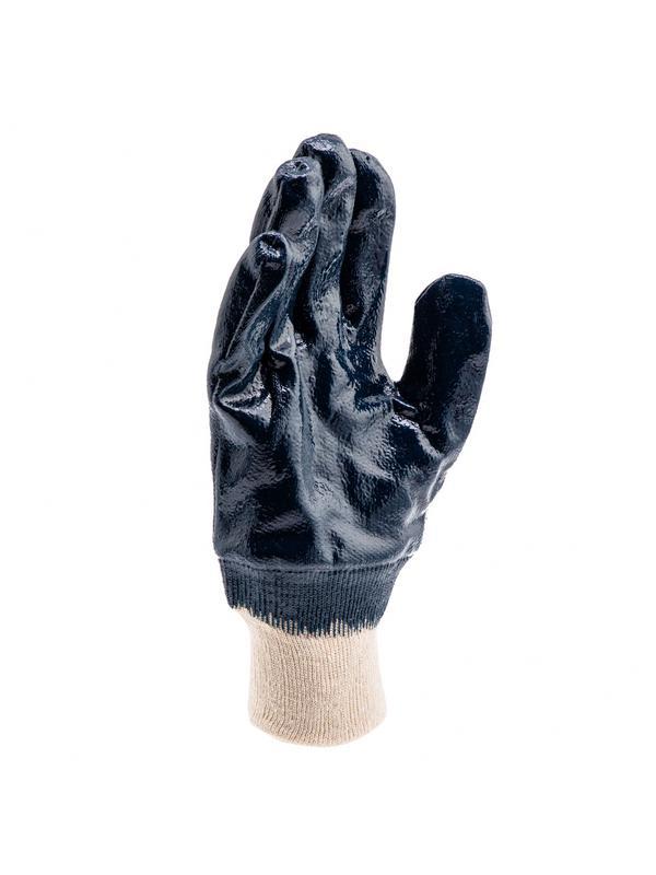 Перчатки трикотажные с обливом из бутадиен-нитрильного каучука, манжет, L Сибртех