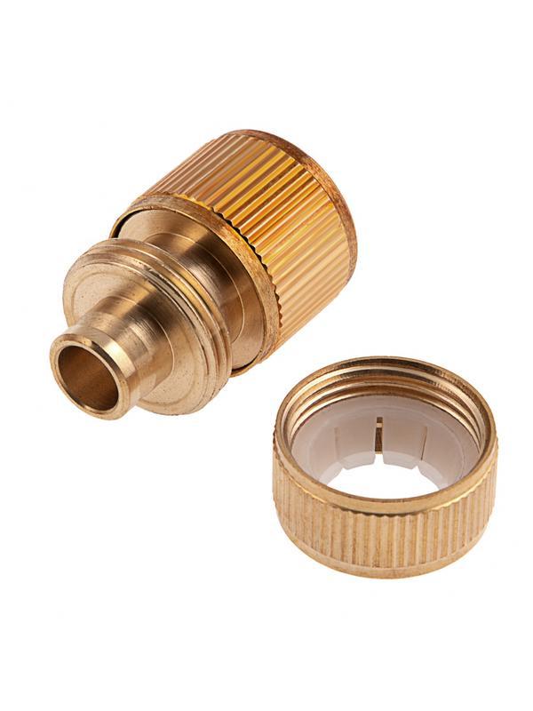 Соединитель латунный, быстросъемный для шланга 1/2 Palisad