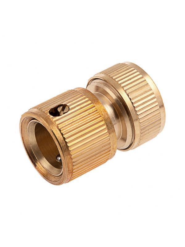 Соединитель латунный, быстросъемный для шланга 1/2 Palisad