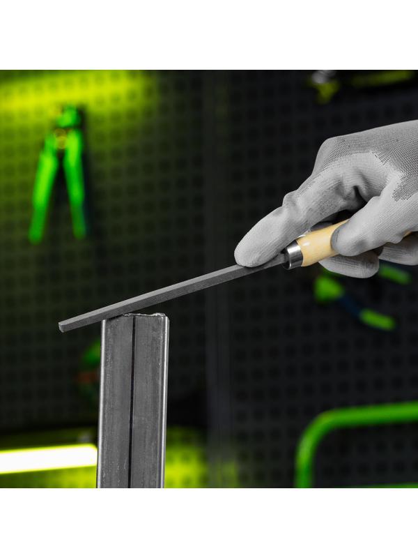 Напильник квадратный, 150 мм, деревянная ручка Сибртех