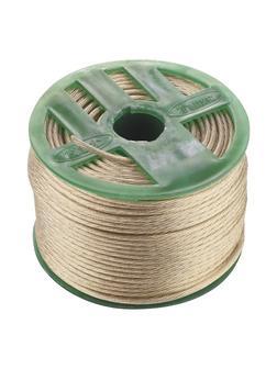 Трос металлополимерный прозрачный ПР-5.0, толщина 4.0 мм, катушка 100 метров Россия Сибртех