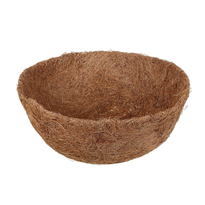 Кашпо подвесное с вкладышем из коковиты, полукруглое D 30 см Palisad