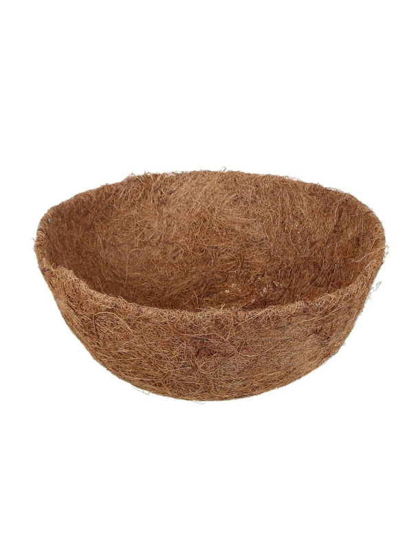 Кашпо подвесное с вкладышем из коковиты, полукруглое D 30 см Palisad