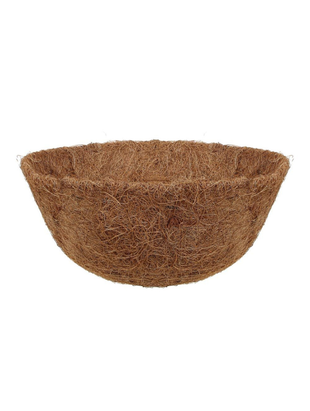 Кашпо подвесное с вкладышем из коковиты, полукруглое D 30 см Palisad