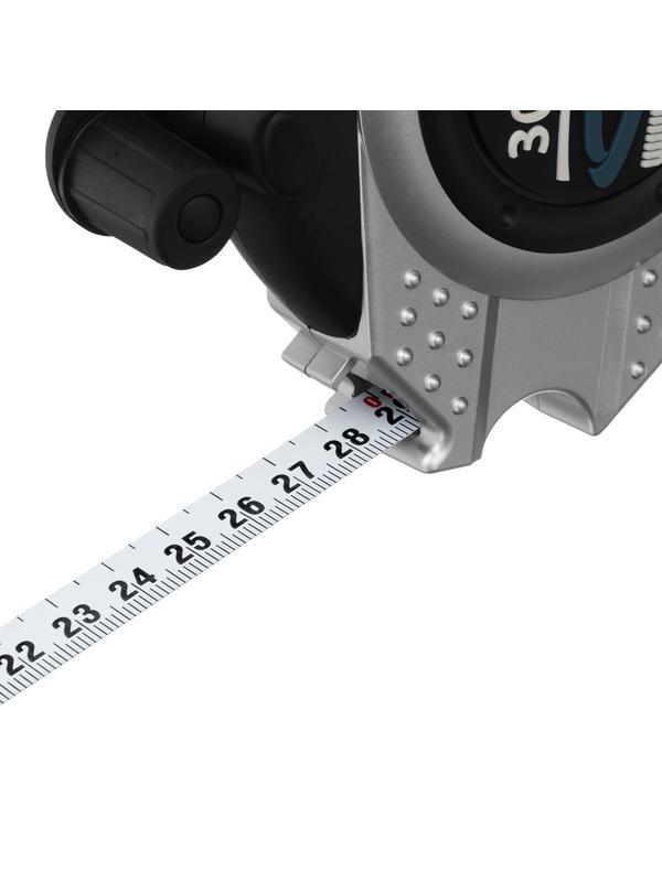 Рулетка геодезическая 30 м х 13 мм, закрытый корпус, металлическая лента, нейлон Gross