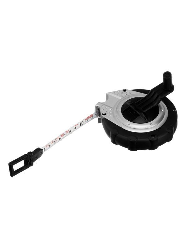 Рулетка геодезическая 30 м х 13 мм, закрытый корпус, металлическая лента, нейлон Gross