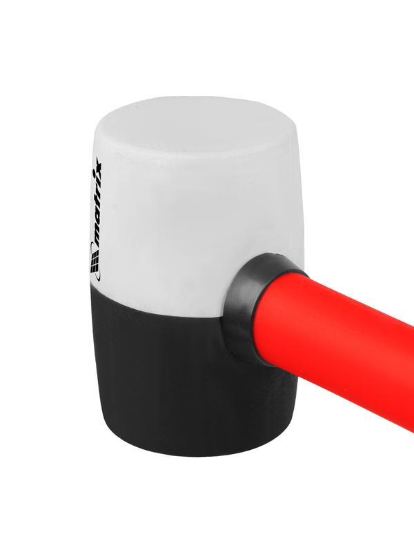 Киянка резиновая, 225 г, черно-белая резина, фибергласовая рукоятка Matrix