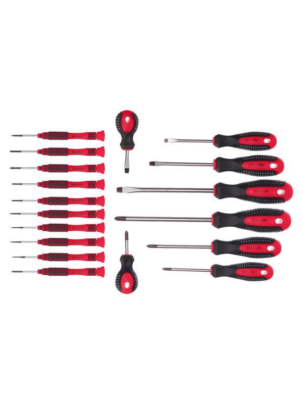 Набор отверток Fusion на подвесной полке 18 шт, CrV Matrix